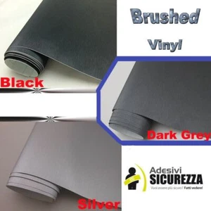 Vinylfolie gebürstetes Aluminium ohne Blasen in 3 Farben Wrapping - Bild 1 von 45