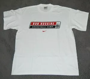 Camiseta de baloncesto Bob Huggins NUEVA blanca L grande WVU UC Nike - Imagen 1 de 3