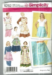 Simplicity #4282 Assortment of Aprons Pattern Sz: 10-20 UC - Picture 1 of 2