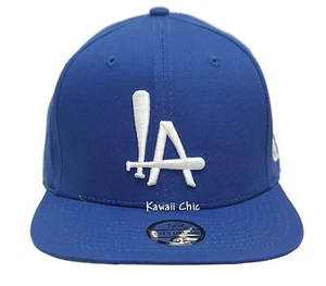 Gorra de bate de béisbol TopCul Blue LA Los Angeles Flat Bill Snapback - Imagen 1 de 3