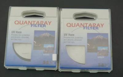 (2) Quantaray UV HAZE 55mm & 58mm Filter, Japan Made, NEW IN BOX - Image 1 of 4