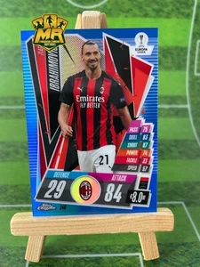 Match Attax UCL Chrome 2020/2021 # Zlatan Ibrahimovic 146 # Blue Refractor /150 - Picture 1 of 2