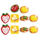 10Pcs Resin Charms 3D Fries Decorative Cute Dessert Food Charms Phone Case