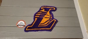 Handmade 13x15 NBA Los Angeles Lakers ' Basketball Rug Home Decor - Picture 1 of 2