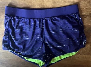 Champion Authentic Damen Sport Shorts lila/grün Gr. XL - Bild 1 von 2