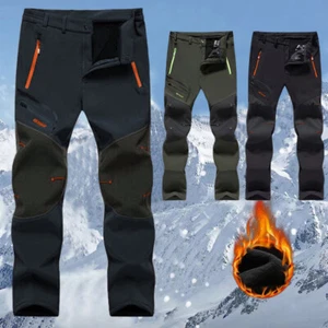 Herren Winterhose Thermo Softshell Hose Outdoorhose Fleece Wanderhose Cargohose - Bild 1 von 15