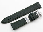 Bracelet de montre bracelet Morellato fabriqué en Italie couleur vert foncé cuir véritable