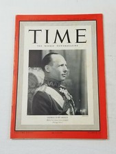 VINTAGE TIME MAGAZINE NOVEMBER 4 1940 GEORGE II ETTORE MUTI JOHN L. LEWIS