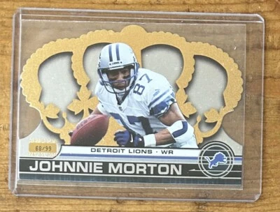 Johnnie Morton #68/99 Crown Royale 2001 #52 Lions NFL - Image 1 of 2