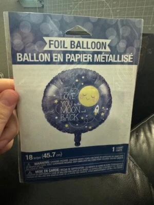 I Love You To The Moon And Back 18" Foil Party Balloon Decoration New!!! - Image 1 of 2