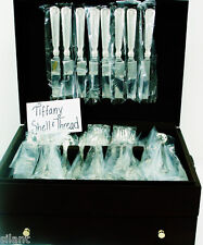 SHELL & THREAD by TiffanySterling Silver DINNER SET for 8x8, 64 Pieces, No Mono.