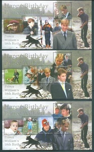 BRITISH COMMONWEALTH 2000 MNH Miniature Sheets: Prince William 18th Birthday - Picture 1 of 1