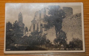 Checoslovaquia años 1920-1930 RPPC Starý Jičín Zříceniny Hradu, castillo título antiguo - Imagen 1 de 1