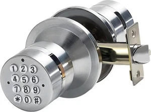 Perilla de puerta de entrada electrónica sin llave, teclado inteligente YL-99-sliver - Imagen 1 de 9