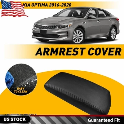 Cubierta protectora negra para reposabrazos de consola central de coche para Kia Optima 2016-2020 Foto 1 de 4