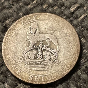 Silber Schilling Münze Großbritannien 1922. - Bild 1 von 2