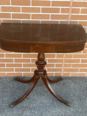 Mesa de Juego Mersman De Colección Abatible Giratoria Superior Plegable Mesa Imperfecciones Garra Pies Foto 1 de 4