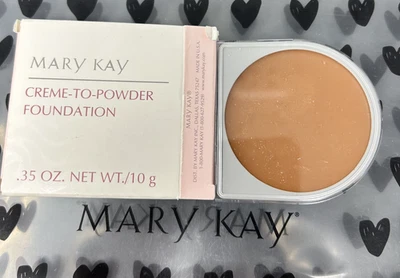 FLAWED New In Box Mary Kay Creme to Powder Foundation Bronze 1 D Shape - Image 1 of 2