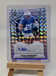 Zach Charbonnet Auto 2024 Panini Mosaic - Scripts #SC-ZCH (AU) - Foto 1 di 2