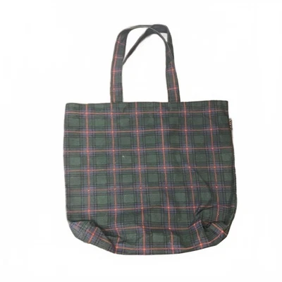 nuevo con etiquetas J. Bolso de Mano Crew Tartán en Verde y Rojo Foto 1 de 4