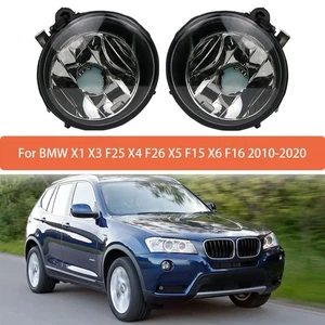 Pair For BMW F48 F39 F25 F26 Front DRL Daytime Running Lights Fog Lamps Lens - Picture 1 of 7