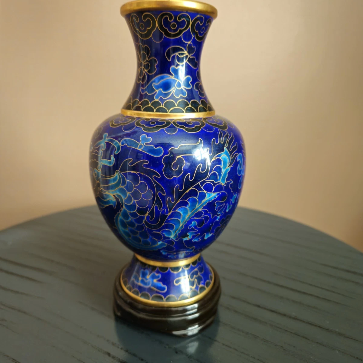 亚洲古董景泰蓝龙在中国古董花瓶| eBay