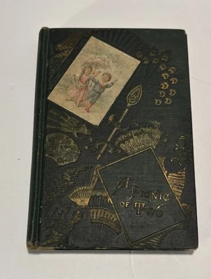 A PICNIC OF TWO. 1884 Antique Small Book. - Image 1 of 4