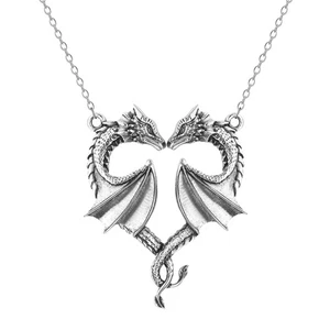 Dragon Necklaces Dragon Pendant Necklaces Women Choker Necklaces Alloy Material - Picture 1 of 8