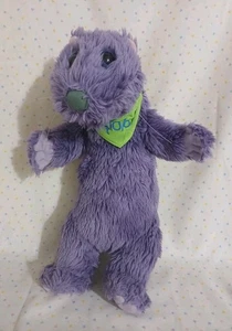 Peluche vintage orso nella grande casa blu pop lontra viola peluche 14" - Foto 1 di 7