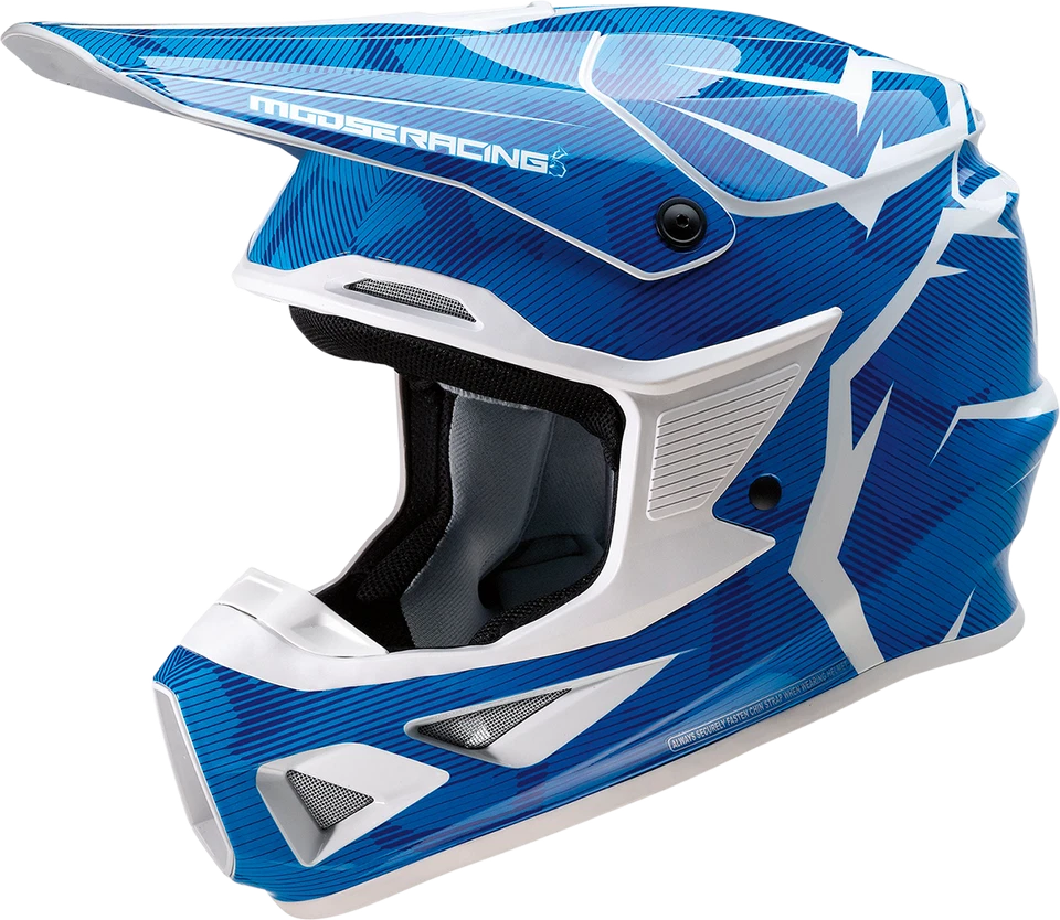 Moose Racing F.I. Agroid Camo MIPS Helmet Blue/White Small 0110-7767 - Image 1 of 1