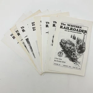 The Western Railroader Magazine 12 Issues January - December 1973 Complete Set - Imagen 1 de 24