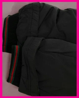 GUCCI Plumón Chaqueta S Negro Mezcla de Lana Borde Tom Ford Era Auténtico Lujo - Imagen 1 de 4