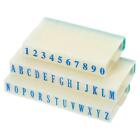 Detachable Number Letter Stamp Plastic Font Size 4 Numeral 0-9 Alphabet A-Z Set