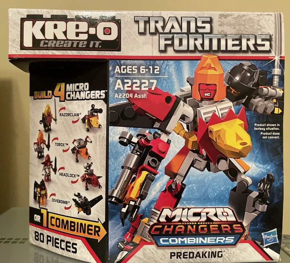 KRE-O Transformers Predaking Micro Changers Combiners 80pc 2012
