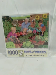 1000 Piece Jigsaw Puzzle Grandad’s Garden Harvest Time Tracy Hall Grandpa Family - Picture 1 of 11