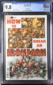 Iron Man Vol 7 #3 2025 Portacio Variante CGC 9.8 LGY #673 Guerra Stark-Roxxon Parte 3 - Imagen 1 de 3