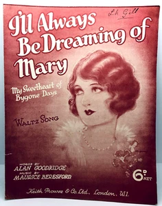 I'LL ALWAYS BE DREAMING OF MARY - 1930 UK sheet music - Picture 1 of 1