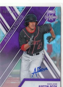  2017 Elite Extra Edition Auto Aspirations Purple #6 Austin Beck Athletics/100 - Picture 1 of 1