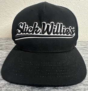 Vintage Slick Willie’s Hat SnapBack Adult Black - Picture 1 of 9
