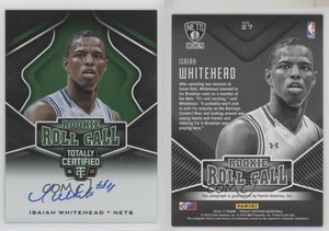 2016 Panini Totally Certified Roll Call Green /5 Isaiah Whitehead Rookie Auto RC