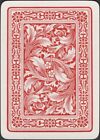 Playing Cards Single Card Old Antique Wide  Art Nouveau Flowers Picture Design A