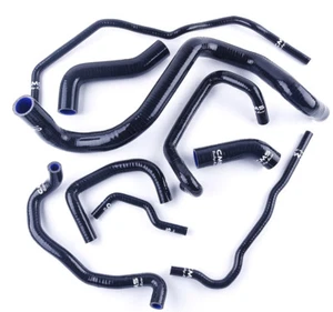 Black For 2000-2006 2005 VW Golf GTI MK4 1.8T LHD Silicone Radiator Hose Kit - Picture 1 of 19
