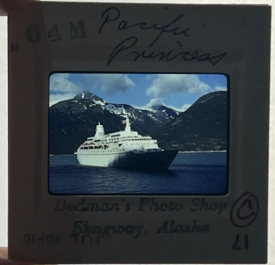 De colección Kodachrome Slide Pacific Princess Ship Alaska - LEER Foto 1 de 4