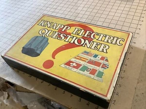 Working Vintage Knapp Electric Questioner Game w/ 15 Cards Very Nice  - Picture 1 of 12