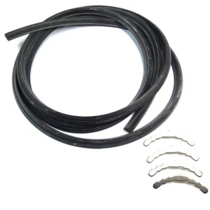 UNIVERSAL 4-SEITIGE OFENENTÜRDICHTUNG - 2M (FÜR RUNDE ECKEN) SCHWARZ - Bild 1 von 1