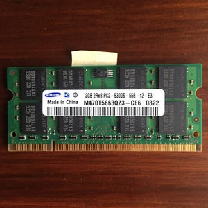 HP Laptop 2GB RAM - HP Spare 455739-001 2GB PC2-5300S-555 Samsung M470T5663QZ3 - Picture 1 of 2
