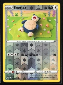Pokemon Snorlax 109/159 Crown Zenith Reverse Holo Rare NM - Picture 1 of 2