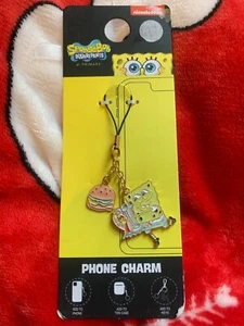 SPONGEBOB Telefon Charm Klucze TORBA Brelok ZAMEK BŁYSKAWICZNY Wypełniacz pończoch PREZENT - Zdjęcie 1 z 1