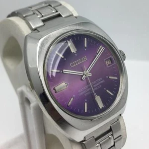 Citizen Manual Winding 4-180470 Purple Dial 63-1353 Cal.7802 Vintage Watch - Picture 1 of 10