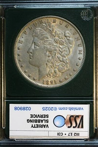 1891-S Morgan Silver Dollar AU+ *VAM 24* (Lot #18-15) - Picture 1 of 2